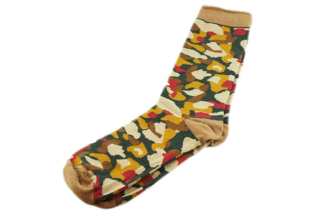 Green Brown Camo Men's Socks