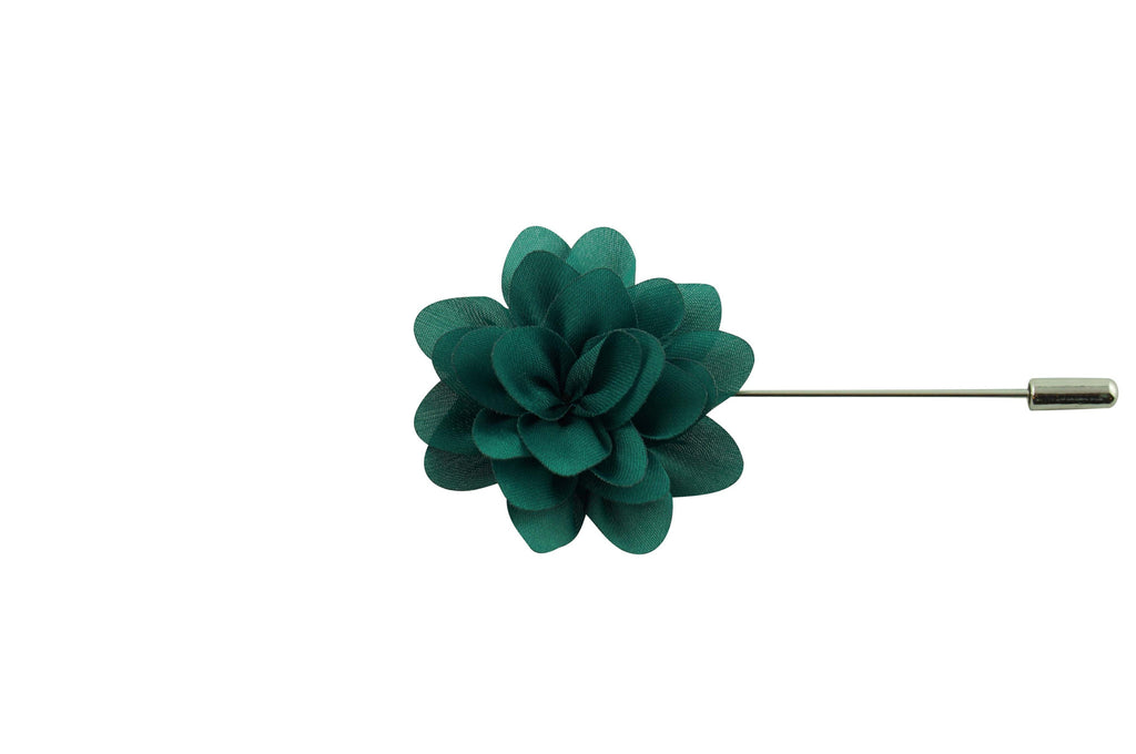 Green Petal Lapel Flower