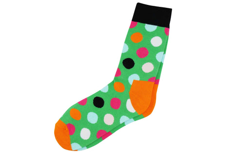 Green Polka Dot Men's Socks