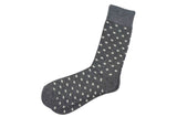 Grey Dotted Men's Socks