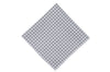 Grey Gingham Cotton Pocket Square