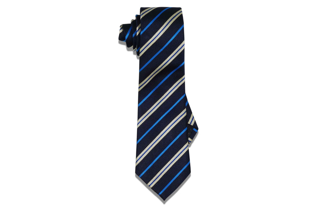 Hamilton Blue Stripes Silk Tie