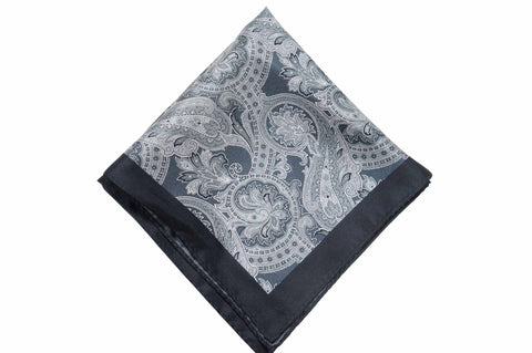 Harlow Paisley Silk Pocket Square