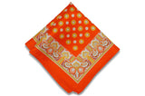 Healing Orange Silk Pocket Square