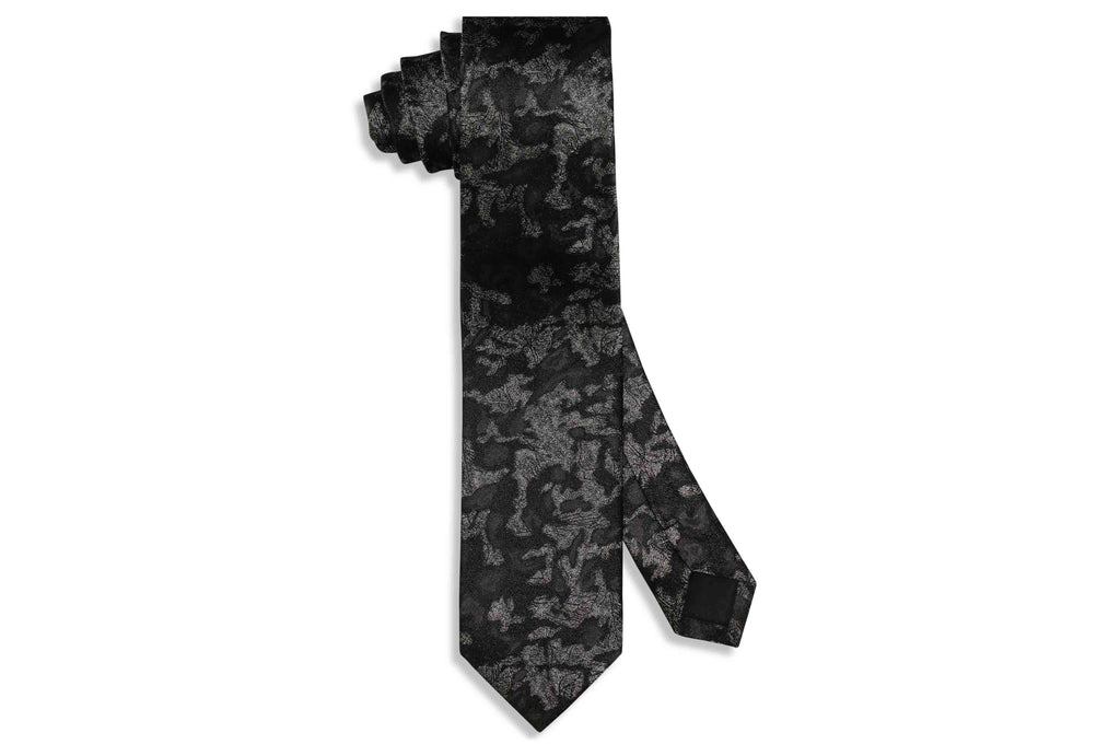 Jungle Night Silk Skinny Tie