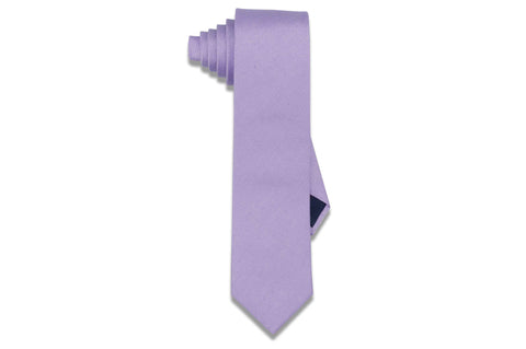 Lavender Purple Silk Skinny Tie