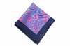 Lewes Blue Silk Pocket Square