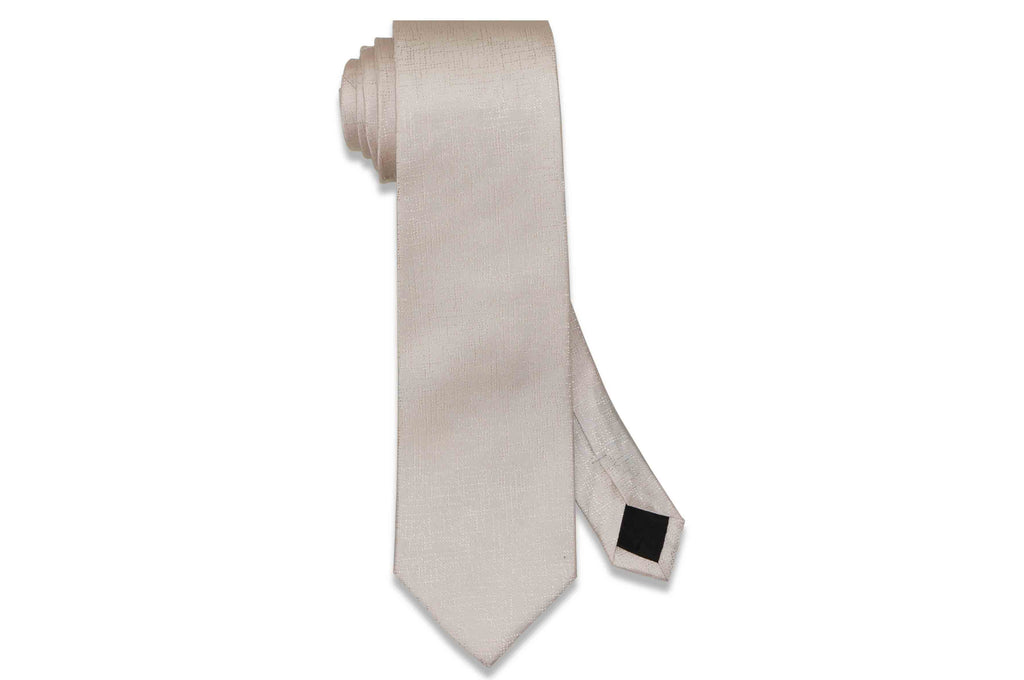 Light Blush Texture Silk Tie