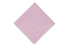 Light Pink Gingham Cotton Pocket Square