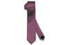 Magenta Purple Link Silk Skinny Tie