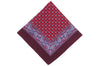 Maroon Court Cotton Pocket Square