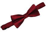 Maroon Herringbone Silk Bow Tie (Boys)