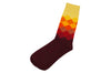 Maroon Yellow Socks