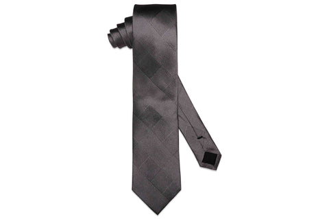 Masters Grey Silk Tie