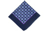 Max Navy Wool Pocket Square