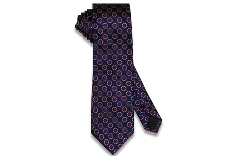 Medallion Purple Blue Silk Tie – Aristocrats Bows N Ties