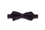 Midnight Plum Silk Bow Tie (pre-tied)