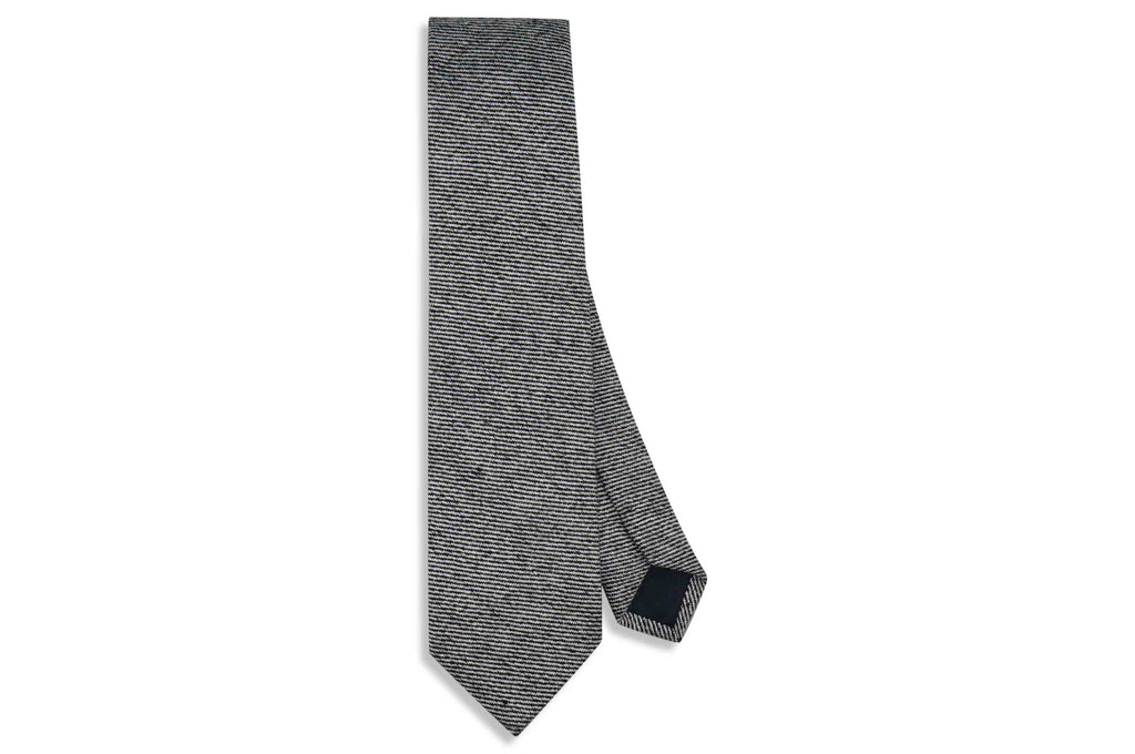 Mist Lines Wool Skinny Tie