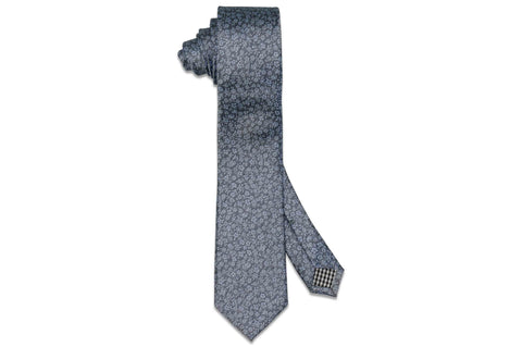 Misty Flowers Silk Skinny Tie