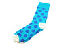 Multi Blue Polka Dots Men's Socks