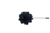 Navy Blue Petal Lapel Flower