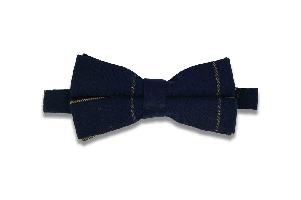 Navy Class Cotton Bow Tie (Pre-Tied)