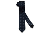 Navy Flyers Silk Skinny Tie