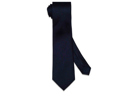 Navy Texture Silk Tie