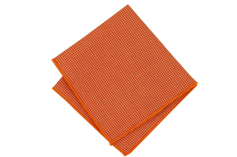 Orange Field Cotton Pocket Square