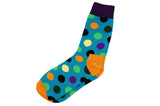 Orange Heel Polka Dot Men's Socks