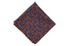 Paisley Orange Field Wool Pocket Square