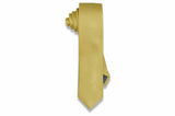 Pastel Yellow Silk Skinny Tie