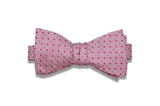 Pink Stars Silk Bow Tie (self-tie)