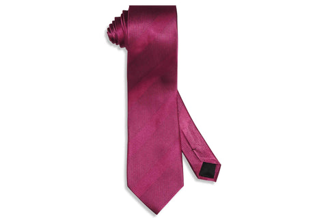 Pink Text Stripes Silk Tie