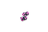 Pink White Blue Knotted Cufflinks