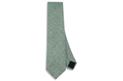 Pistachio Freckles Wool Skinny Tie