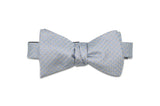 Platinum Blue Silk Bow Tie (self-tie)