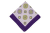 Purple Beam Silk Pocket Square