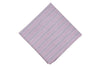 Purple Striped Linen Pocket Square