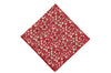 Red Flowers Cotton Pocket Square
