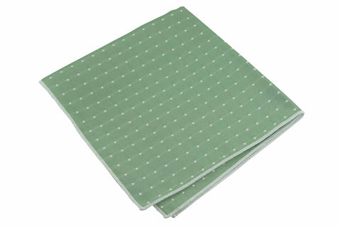 Sage Green Silk Pocket Square