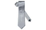 Silver Texture Tie