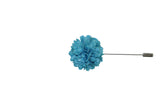 Sky Blue Full Petal Lapel Flower