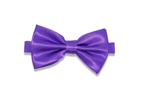 Solid Purple Bow Tie (pre-tied)