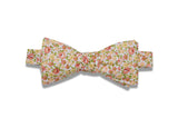 Spring Flowers Cotton Bow Tie (pre-tied)