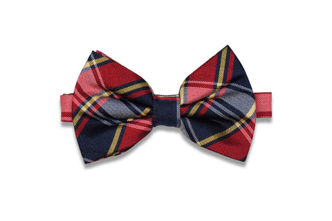 Super Plaid Silk Bow Tie (pre-tied)