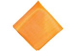 Tangerine Silk Pocket Square
