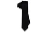 Textured Black Silk Skinny Tie