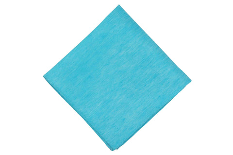 Tiffany Blue Linen Pocket Square