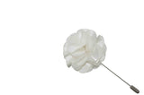 White Lap Lapel Flower
